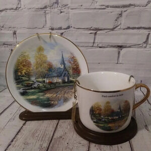 Thomas Kinkade teleflora gift cup and saucer